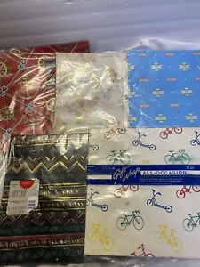 Cleo Hallmark Gift Wrap Wrapping Retro 90’s Vintage Heavy Weight 5 Pkgs USA Lot - Picture 1 of 16