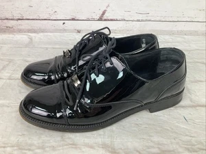 Russell Bromley Abacrombie 6 39 Patent Leather Brogues Black Lace Up - Picture 1 of 6