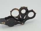 Antike Juwelierlupe aus Bakelit mit 3 Linsen