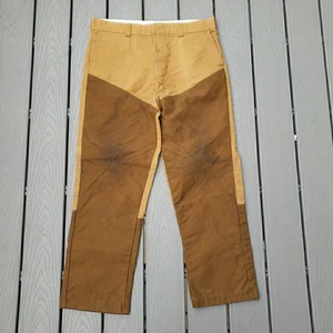Duxbak Pantalone da Caccia Uomo Taglia 40x30 Protezione Spazzola Beige Marrone Birding Distressed - Foto 1 di 15