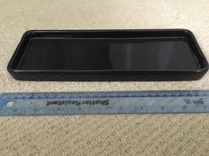 Black ceramic serving dish tray butter dish soap dish - Picture 1 of 3