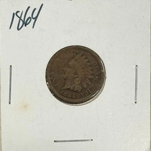 1864-P 1c Indian Head Penny One Cent US Philadelphia Early US Coin Copper - Picture 1 of 2