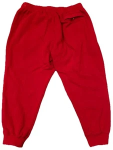 Vintage Nike Jogginghose Herren XL rot bestickt Swoosh Gummizug Tapered Y2K - Bild 1 von 9
