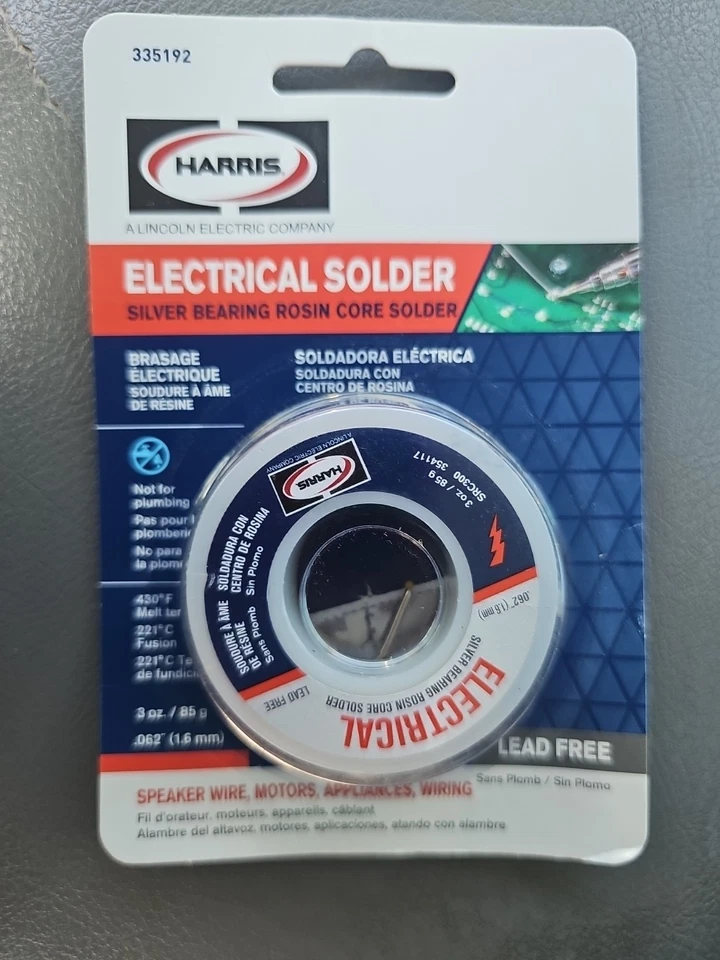 Solda elétrica Harris Silver Bearing 0,062" X 3 Oz 335192 - Imagem 1 de 1
