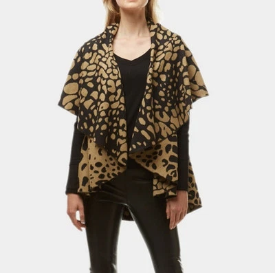 Poncho Reversible Estampado Leopardo Amazon ScarvesMe Chal Capa OS Talla Única Foto 1 de 4