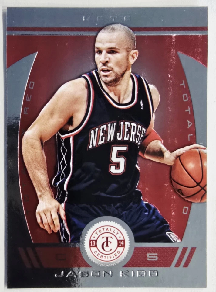 JASON KIDD 2013-2014 PANINI TOTALLY CERTIFIED #258 MIRROR RED /99  NETS 🔴✨️ - Image 1 of 2
