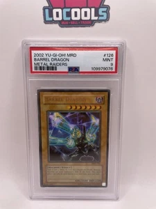 2002 Yu-Gi-Oh Barrel Dragon PSA Mint 9 Metal Raiders MRD-126 #126 - Picture 1 of 2