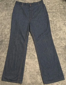 1970er Vintage Levi's Bell Bottom Jeans - 33" Schrittlänge - orangefarbenes Etikett - Levi Strauss - Bild 1 von 6