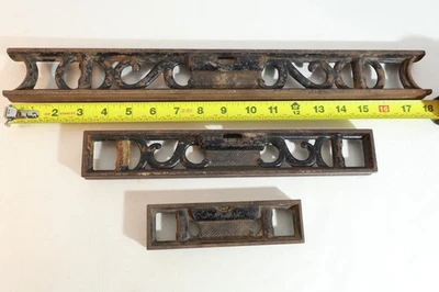 3 STARRETT METAL LEVELS DIFFERENT SIZES FOR PARTS OR RESTORATION lot 235 tg 4 - Image 1 of 4
