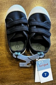 Scarpe da ginnastica Cat & Jack nere Parker Hook & Loop - ragazzo bambino taglia 7 - Foto 1 di 7