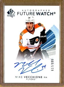 2017-18 SP Authentic Future Watch Autographs #131 Mike Vecchione RC AUTO /999 - Picture 1 of 2