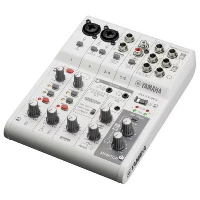 YAMAHA AG06 AG06MK2 W 6ch Live Streaming Mixer USB Audio Interface White w/ Box - Image 1 of 3