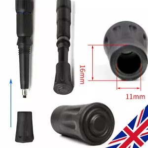2-48x Rubber Reinforced Tip End Cap Hiking Walking Stick Trekking Pole Cover UK - Picture 1 of 7