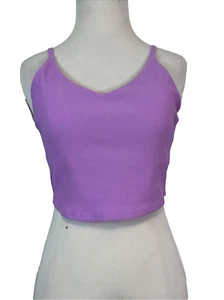 Reggiseno Athleta Elation scollo a V costina longive taglia M (coppa A-C) nuovo con etichetta lavanda - Foto 1 di 10