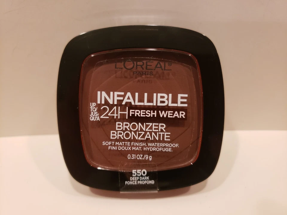 L'Oreal~Lot of 2~Infallible Up-To 24H Fresh Wear Bronzer~#550 Deep Dark~0.62ozTO - Image 1 of 1