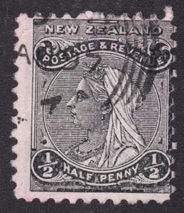 1891 New Zealand SC# 67A - Queen Victoria - Used - Picture 1 of 2