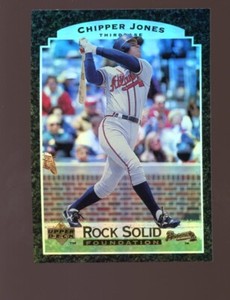1996 UPPER DECK CHIPPER JONES ROCK SOLID FOUNDATIONS #RS5