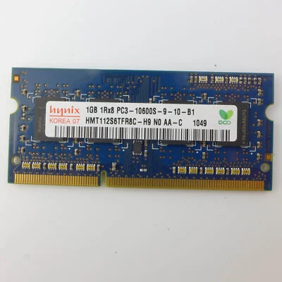 1 GB DDR3 SDRAM PC3-10600 (DDR3-1333) HMT112S6TFR8C-H9 N0 AA-C ram MEMORIA Hynix - Imagen 1 de 3