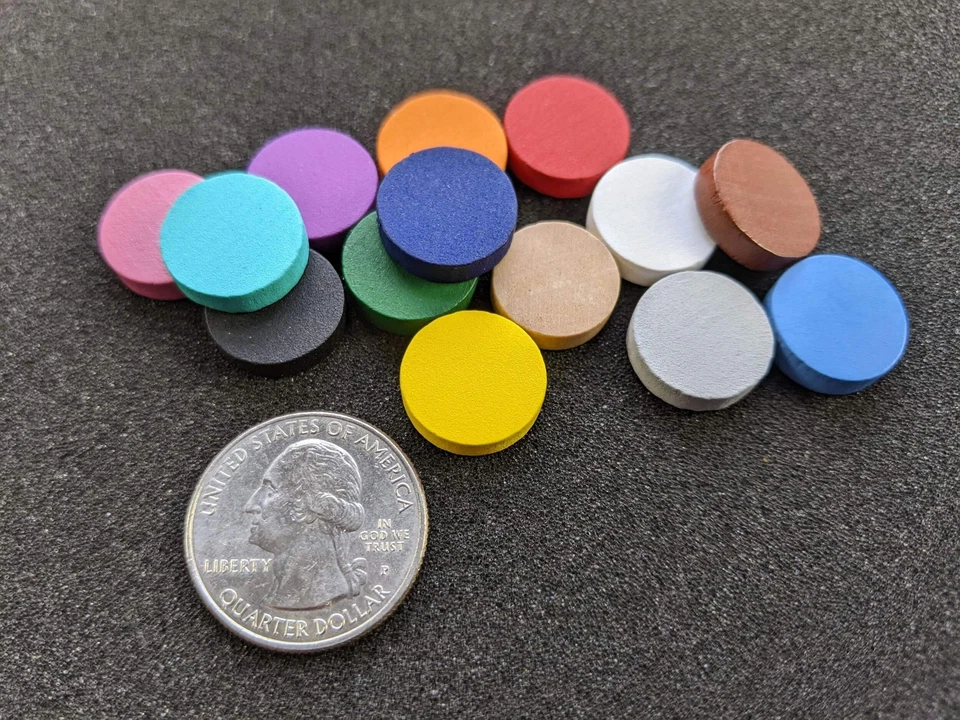 15x4mm Wooden Discs | Board Game Pieces - Image 1 of 1