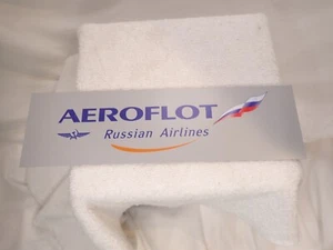 AEROFLOT Russian Airlines USSR Airline collectible metal sign 9" by 2.5" Magnets - Picture 1 of 3