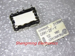 10pcs SMD 12V 8pins G6K-2F-Y-12VDC G6K-2F-Y-DC12V G6K-2F-Y-12V OMRON Relay - Picture 1 of 1