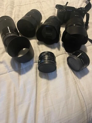 Sony Alpha A6000 24.3MP Digital Camera - Black (Kit with 16-50mm & 55-210mm Zoom - Image 1 of 4