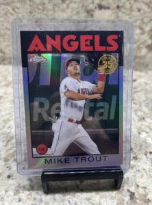 2021 Topps Chrome #86BC-2 Mike Trout 1986 Topps Baseball 35th Anniversary - Picture 1 of 2
