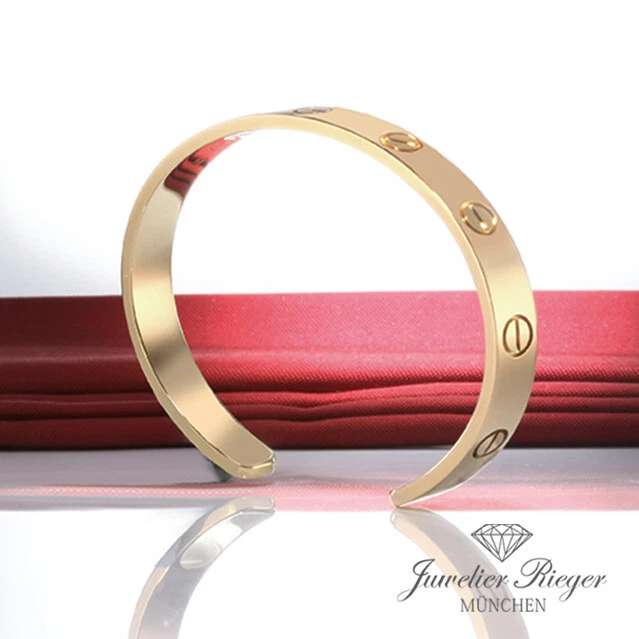 Cartier Armreif Love Offen Gelbgold 750 Größe 16 2023 Gold Armband Damen - Bild 1 von 4