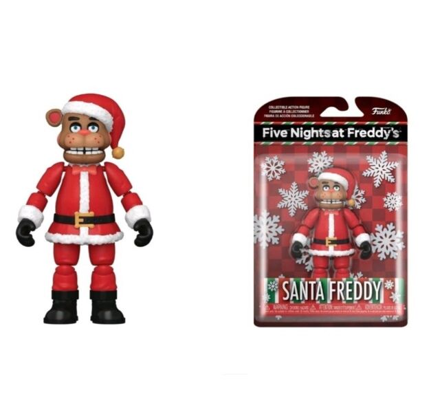 Cinco noites na figura de ação de Freddy Funko Holiday Santa Claus