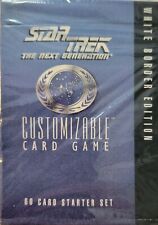 NEW/SEALED STAR TREK THE NEXT GENERATION CUSTOMIZABLE CARD GAME WHITE BOARDER Ed
