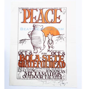 STANLEY MOUSE-RICK GRIFFIN-GRATEFUL DEAD-COMIC ART-POSTER CONCERTO-WINNIE POOH - Foto 1 di 4