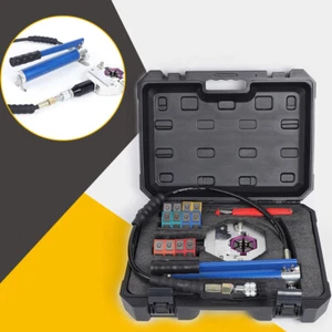 Hydraulic Hose Crimper Crimping Tool Kit Conditioner Automotive Repaire Set Neu - Bild 1 von 11