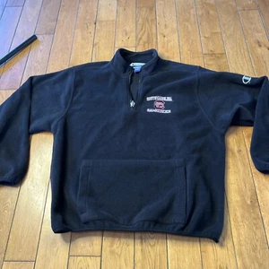 Champion Fleece 1/4 Zip Long Sleeve Pullover Black Men's Size XL. Gamecocks Logo - Picture 1 of 11