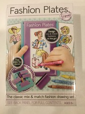 TRAVEL Fashion Plates Set Kahootz Dress Design Clothing Designer Kit new Toy