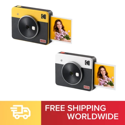 Kodak Mini Shot 3 Retro Instant Camera + Smartphone Compatible Printer +8 Sheets - Image 1 of 4