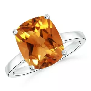 Natural Citrine Gemstone with 925 Sterling Silver Ring for Women's #4058 - Picture 1 of 3
