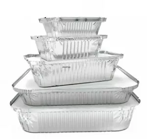 No6a Aluminiumfolie Lebensmittelbehälter zum Mitnehmen Box PS KOSTENLOSER & SCHNELLER VERSAND - Bild 1 von 9