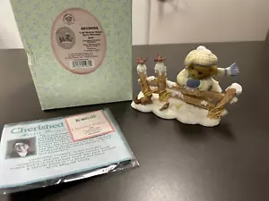 2008 Cherished Teddies - ANN - * retailer exclusive * - standing by snowy fence - Picture 1 of 5