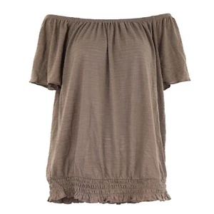 Prenda para mujer Style & Co. con dobladillo ahumado, mediana, marrón mocha profunda - Imagen 1 de 3