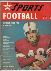 1950 Street & Smith's All Star Sports Football Magazine--Leon Heath   Very Good - Picture 1 of 2