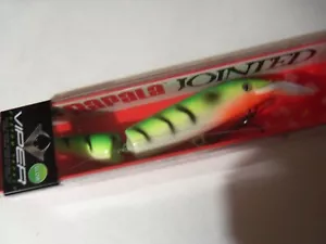 1 esca Rapala snodata Minnow J13 VIPER personalizzata verde LO GLOW NUOVA CON SCATOLA - Foto 1 di 7