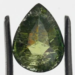 1.94 Ct Pear Cut Loose Moissanite Diamond Lab Grown Parrot Green Diamond 10 MM - Picture 1 of 6