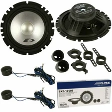 Kit 4 Enceintes Arrière Woofer+Tweeter Lancia Ypsilon de 2003>2011