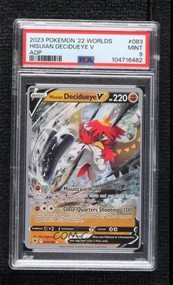 Hisuian Decidueye V (ADP) Pokemon World Championships 2022 Decks PSA 9 MINT - Image 1 of 2
