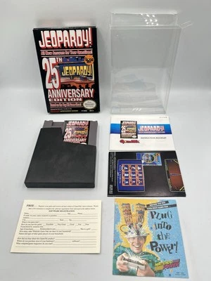 Jeopardy 25th Anniversary Nintendo NES Complete In Box w Poster & Registration! - Image 1 of 4