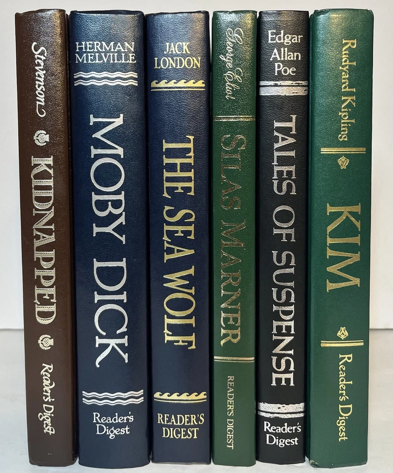 Lot of 6 Reader's Digest The World's Best Reading Books 5 Inserts Jack London + Foto 1 de 4