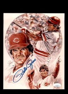Pete Rose JSA Coa Signed 8x10 Photo Autograph Reds - Picture 1 of 2