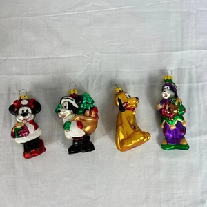Adornos soplados de vidrio Mickey y sus amigos de los parques de Disney Mickey Minnie Goofy Pluto - Imagen 1 de 8