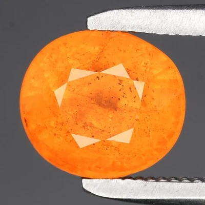 💎 Granada Spessartite Oval Natural Fanta Laranja Spessartite 2,26ct 7,2x6,5mm - Gema da África - Imagem 1 de 4