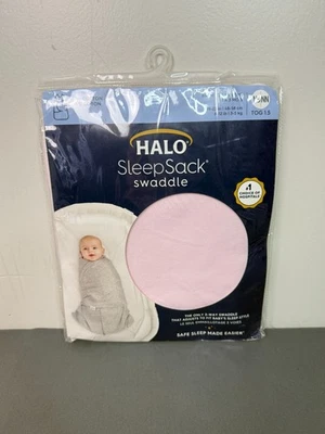 Saco de dormir Halo 3 vías 100 % algodón recién nacido a 3 meses rosa Foto 1 de 4